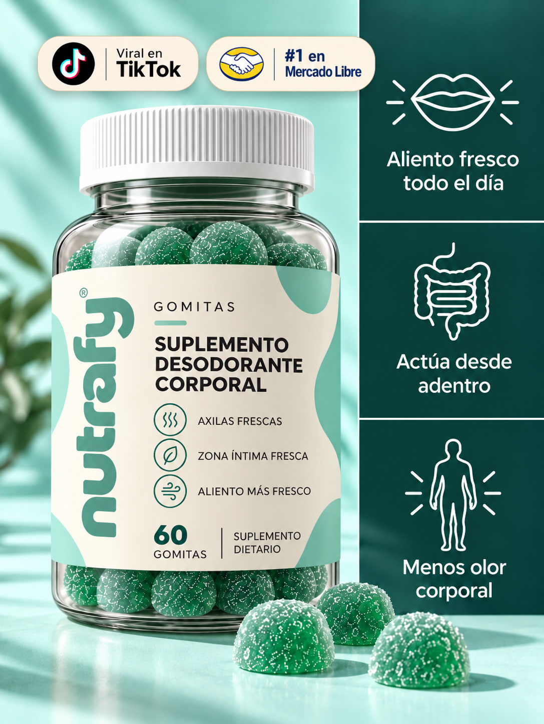 NUTRAFY Desodorante corporal interno